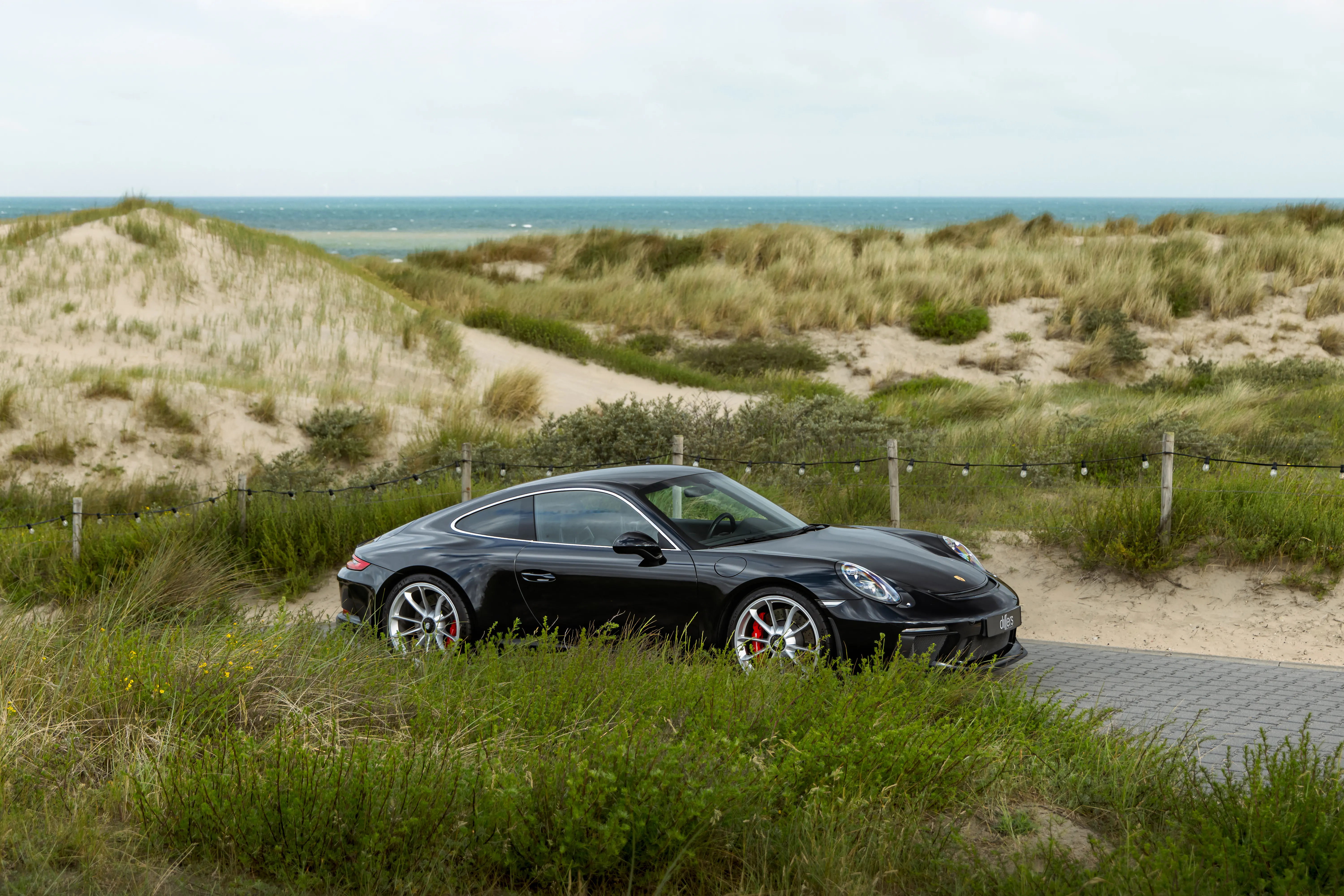 Porsche 991 GT3 Touring in coastal dunes